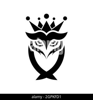 Eule Logo Vorlage Vektor Symbol Design Stockfoto
