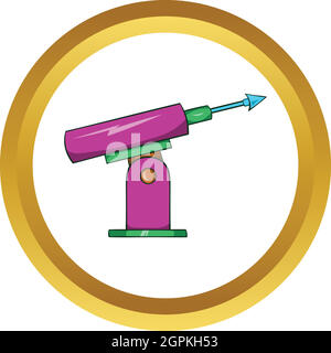 Harpune für Fischerei Vektor icon Stock Vektor