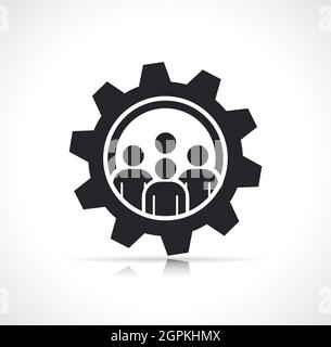 Symbol für das Vector Business Work Team Stock Vektor