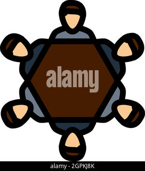 Symbol Für Die Gesprächstabelle Stock Vektor