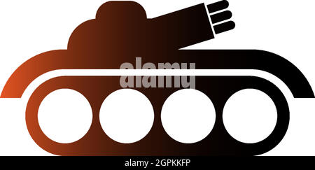 Design-Vorlage für Military Tank, Army Tank Icon Logo Stock Vektor