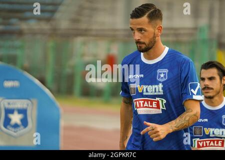 Pagani, Italien. September 2021. PAGANI, ITALIEN - SEPTEMBER 29: Marco Firenz(8) Paganese Calcio 1926. Paganese Calcio 1926 V Vibonese im Marcello Torre Stadium am 29. September 2021 in Pagani Italien. (Foto von Alessandro Barone/Pacific Press) Quelle: Pacific Press Media Production Corp./Alamy Live News Stockfoto