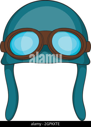 Aviation Helm Icon, Cartoon Stil Stock Vektor