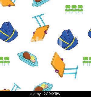 Flüge Muster, Cartoon-Stil Stock Vektor