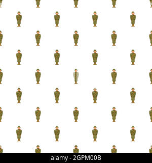 Sowjetische Uniform Muster, Cartoon-Stil Stock Vektor