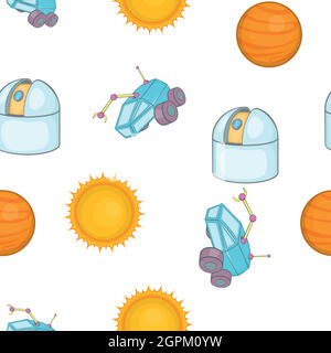 Weltraum-Muster, Cartoon-Stil Stock Vektor