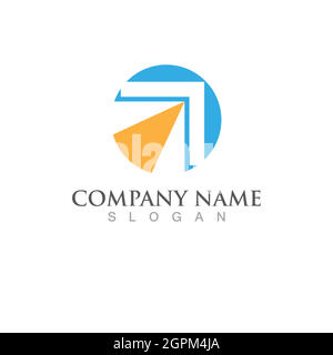 Pfeil schneller Logo Vektor Illustration Symbol Logo Vorlage Stock Vektor