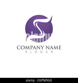 Firmenlogo des S-Buchstabens Stock Vektor