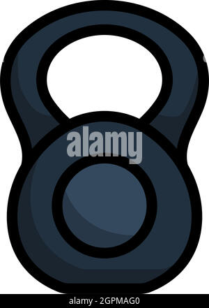 Symbol Der Kettlebell Stock Vektor