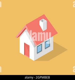 Isometrisches Symbol für Wohnung. Vektorgrafik Stock Vektor