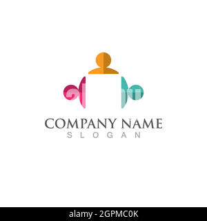 Community, Netzwerk und Social Icon Stock Vektor