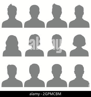 Set flacher Avatare Stock Vektor