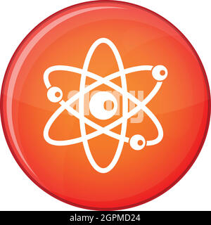 Moleküle des Atom-Symbol, flachen Stil Stock Vektor