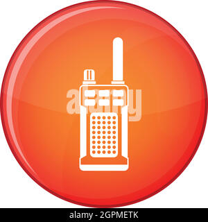 Portable handheld Radio-Symbol, flachen Stil Stock Vektor