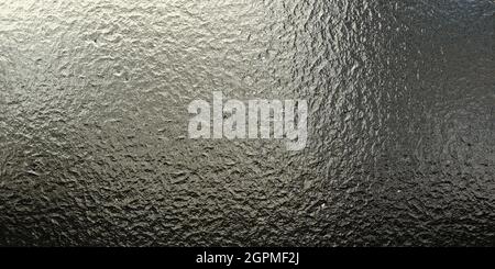 Monochromer Metallhintergrund. Abstrakte Metallstruktur. Inffoil. 3d-Rendering Stockfoto