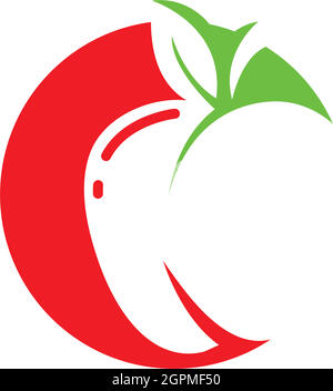 Apple Logo Symbol Vektor Illustration Design Stock Vektor