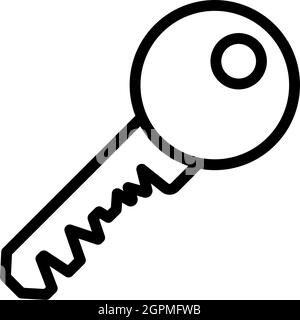 Symbol Des Schlüssels Stock Vektor