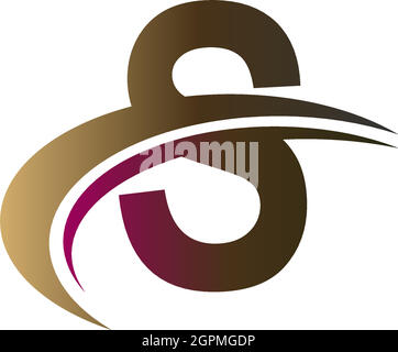 Mix aus Buchstaben mit schnellem Schrägstrich Design Logo Icon Konzept Stock Vektor