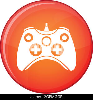 Videospiel-Controller-Symbol, flachen Stil Stock Vektor
