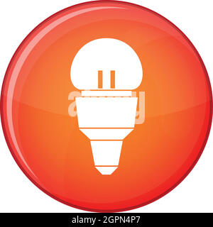Reflektor Lampe Symbol, flachen Stil Stock Vektor