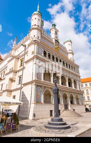 Ratusz w Poznaniu, Rathaus, Stary Rynek, Altstädter Ring, Posen, Polen Stockfoto