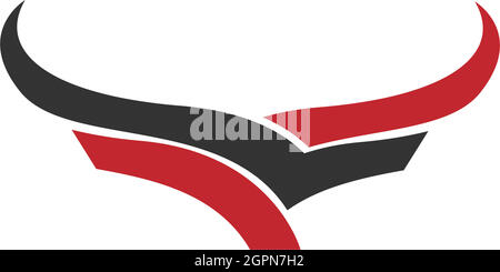 Stier-Symbol-Logo, Büffelkopf-Symbol-Design-Vektor Stock Vektor