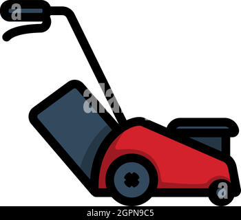 Symbol Für Rasenmäher Stock Vektor