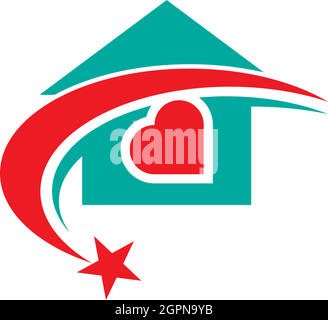 Haus Symbol Logo einfaches Design Vorlage Vektor Stock Vektor