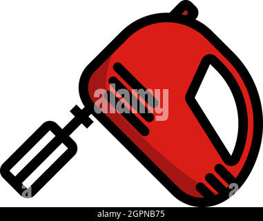 Symbol Für Den Küchenhandmixer Stock Vektor