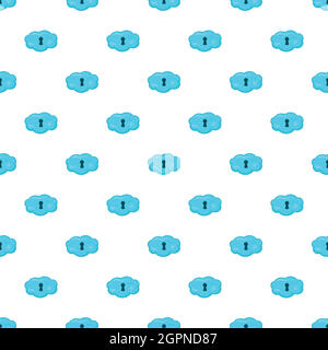 Lagerung Wolkenmuster, Cartoon-Stil Stock Vektor