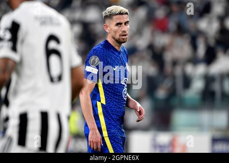 Turin, Italien. 29. September 2021. Während des UEFA Champions League-Fußballspiels der Gruppe H zwischen dem FC Juventus und Chelsea im Juventus-Stadion in Turin (Italien), 29. September 2021. Foto Andrea Staccioli/Insidefoto Kredit: Insidefoto srl/Alamy Live News Stockfoto