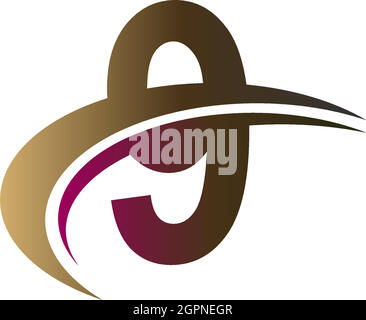 Mix aus Buchstaben mit schnellem Schrägstrich Design Logo Icon Konzept Stock Vektor