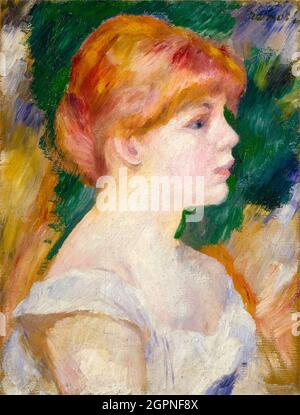 Suzanne Valadon (1865-1938), französische Malerin und Künstlermodell, Porträtmalerei von Pierre Auguste Renoir, um 1885 Stockfoto