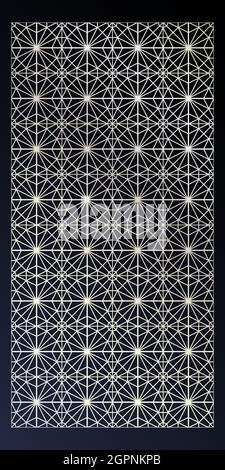 Arabischer Laserschnitt 10 Stock Vektor