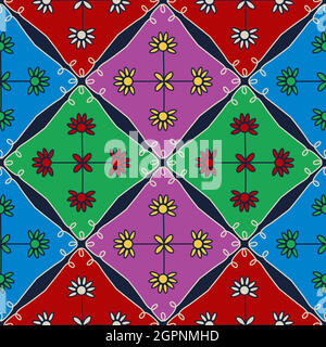 Abstrakte Blumentapete Stock Vektor
