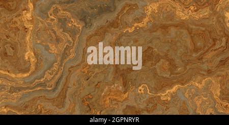 Goldmarmor mit detaillierter Struktur der goldenen Adern. Textur und Hintergrund. 2d-Illustration Stockfoto