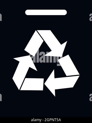Recycling-Symbol, einfachen Stil Stock Vektor