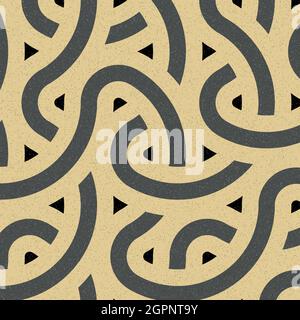 Computer-generierte Hexagon Tile Verbindung Kunst Hintergrund Design Illustration Stock Vektor