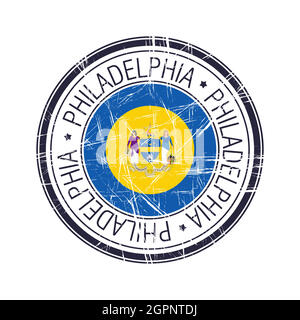 City of Philadelphia, Pennsylvania Vektorstempel Stock Vektor