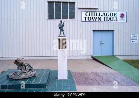 Kriegsdenkmal auf dem Gelände des Chillagoe Town Hall, in der kleinen ländlichen Stadt Chillagoe, North Queensland, Australien Stockfoto