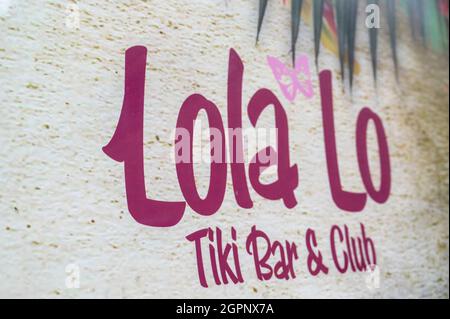 Die Lola Lo Tiki Bar und Club Night Club in Cambridge, Großbritannien Stockfoto