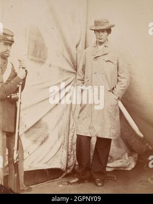 Lewis Powell [alias Lewis Payne], 27. April 1865. [Powell war ein konföderierte Soldat, der versuchte, den US-Außenminister William Henry Seward im Rahmen des Lincoln-Attentats zu ermorden. Powell wurde für schuldig befunden und gehängt]. Albumin-Druck. Stockfoto