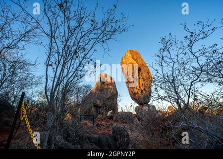 Balancing Rock Chillagoe-Mungana Caves National Park, North Queensland Australien Stockfoto