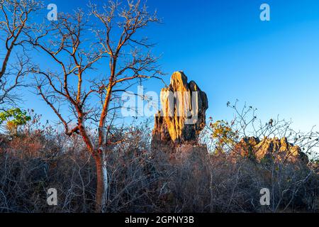 Balancing Rock Chillagoe-Mungana Caves National Park, North Queensland Australien Stockfoto