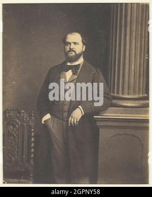 Ohne Titel (man Standing, en Face), 1855/1869. Ein Werk aus gesalzenem Papierdruck. Stockfoto