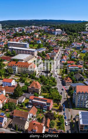 Gunzenhausen am Altmühlsee ist eine staatlich anerkannte Erholungsstadt im westlichen Mittelfranken. Stockfoto