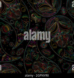 Vektor Paisley 2 Stock Vektor