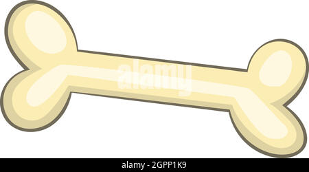 Hund Knochen Symbol, Cartoon Stil Stock Vektor