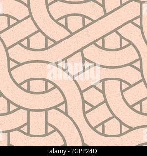 Computer-generierte Hexagon Tile Verbindung Kunst Hintergrund Design Illustration Stock Vektor