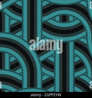 Computer-generierte Hexagon Tile Verbindung Kunst Hintergrund Design Illustration Stock Vektor